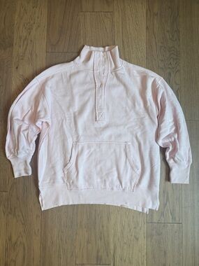 NWT Aerie Vintage Popover Polo Sweatshirt Small